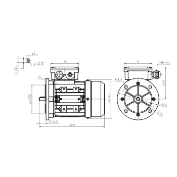Silnik elektryczny 0,12kW 900 obr/min. 63B5